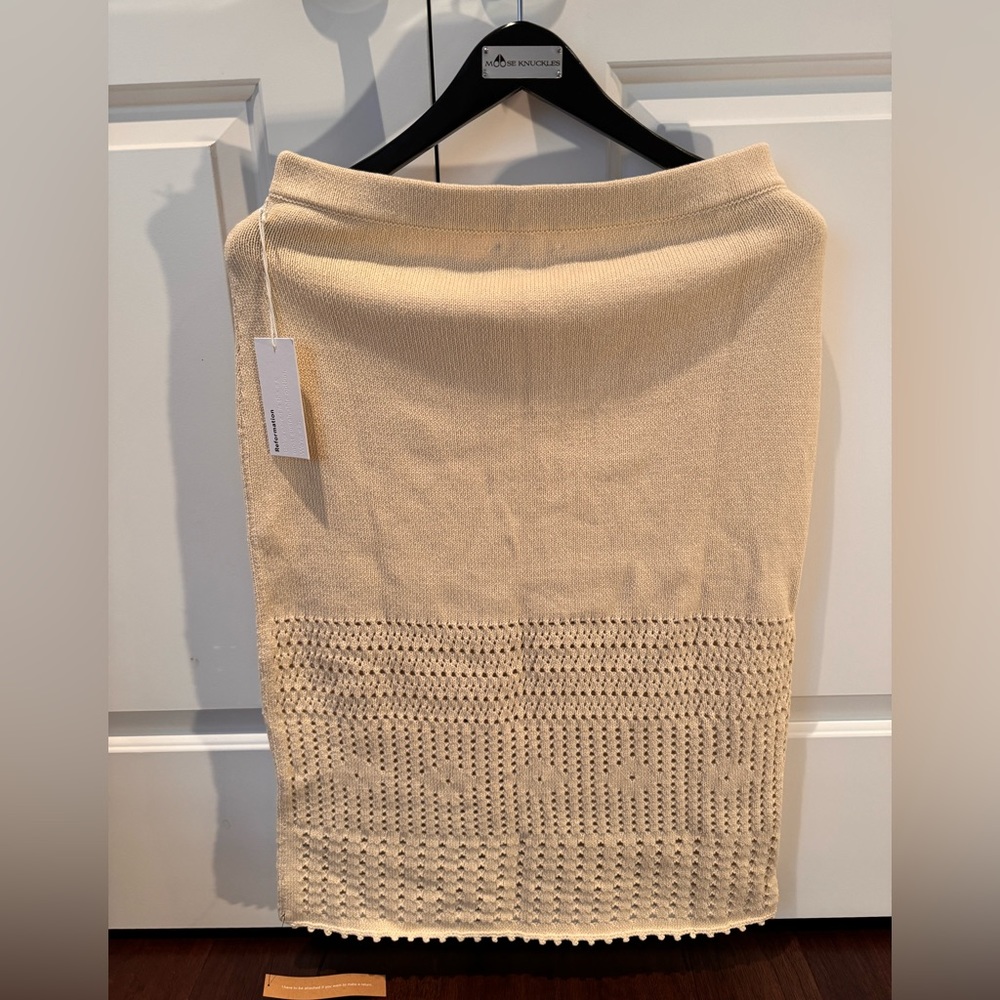 Reformation Carter Novelty Knit Skirt